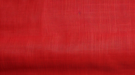 Poster - Red Linen Texture Background, Ideal for Cloth-related Designs.