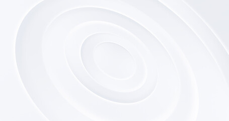 Wall Mural - minimal white grey elegant circles. abstract circular illustration with diagonal stripes. linear rad