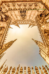 Wall Mural - Roof of Milan Cathedral Duomo di Milano