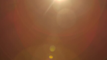 Poster - Real flare lens that is easy to use in blend or overlay modes. The side yellow light shines, creating a colorful reflection of a red and pink halo. Light transition, prism effect, light leakage.