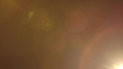 Poster - Real flare lens that is easy to use in blend or overlay modes. The side yellow light shines, creating a colorful reflection of a red and pink halo. Light transition, prism effect, light leakage.