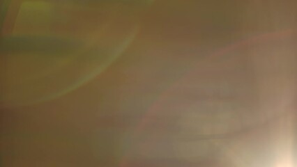 Poster - Real flare lens that is easy to use in blend or overlay modes. The side yellow light shines, creating a colorful reflection of a red and pink halo. Light transition, prism effect, light leakage.