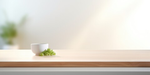 Wall Mural - A cup of coffee sitting on a table in front of the window, AI