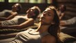 © AlissaAnn - Blissful Savasana Pose at Yoga Retreat Session