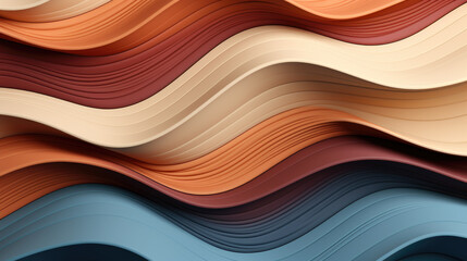 abstract color wooden waves background, generative ai