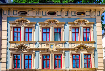 Wall Mural - historic buildings at the old town of rosenheim - bavaria