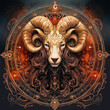 Astrological combination of sun conjunct chiron in zodiac sign aries