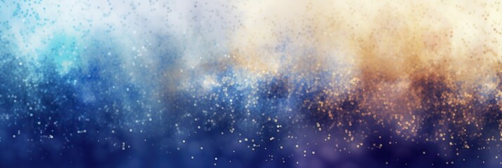 Poster - Abstract blue yellow Christmas gradient banner