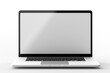 © gankevstock - Laptop isolated blank screen display mockup pc. Notebook mockup on white background