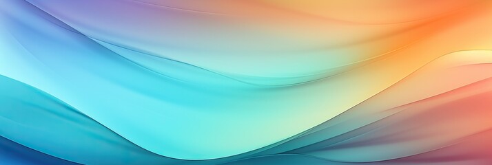 Poster - abstract blue red gradient background