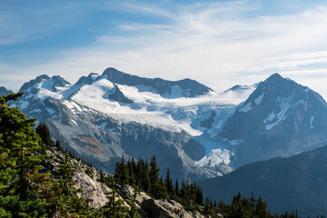 Wall Mural - Beautiful views of Whistler and Garibaldi Provincial Park Mountains, British Columbia, Canada