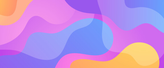 Vector simple abstract background with colorful colourful waves