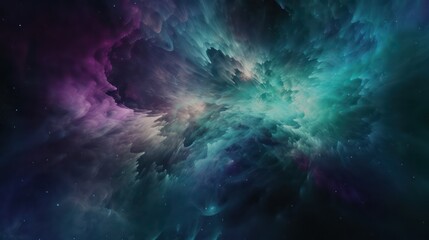 Poster - Universe galaxy wallpaper background,Universe galaxy in blue teal and purple tones