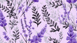 Purple Lavender Flowers with Lighter Lavender Accents