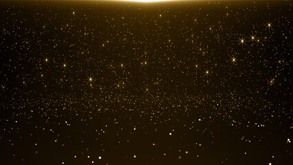 Particles bokeh abstract gold event awards trailer titles cinematic concert openers luxury celebration background