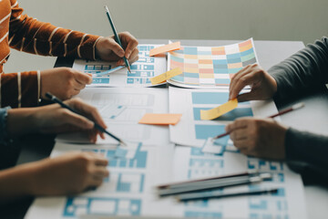 ux graphic designer creative sketch planning application process development prototype wireframe for
