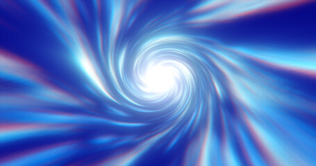 Wall Mural - abstract energy blue tunnel twisted swirl of cosmic hyperspace magical bright glowing futuristic hi-
