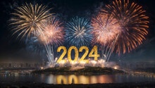 New Year 2024 Fireworks Celebration