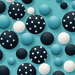 Sticker - playful arrangement of evenly spaced, round dots, typically in contrasting colors