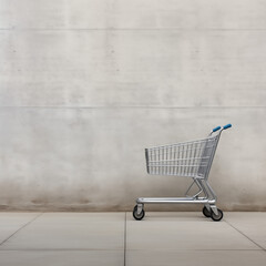 shopping cart on the street