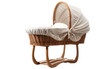 Realistic Bassinet Presentation on a Clear Surface or PNG Transparent Background.