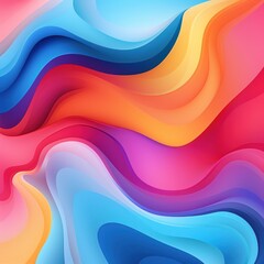 Poster - Abstract multicolored background with luxury lines.