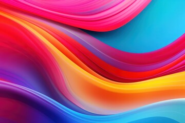 Poster - Abstract multicolored background with luxury lines.