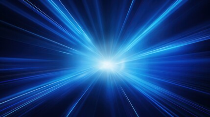 Poster - Abstract art, image of blue color with no texture.
