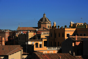 Wall Mural - Rome, Italy. Typical urban landscape of the old city.