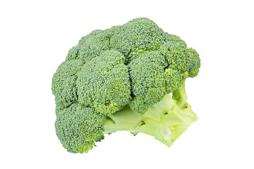 Poster - Fresh broccoli isolated on white background. File contains clipping path.