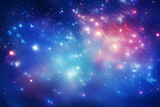 Fototapeta Kosmos - New Year: Abstract Background with Dreamy Gradients and Bright Stars