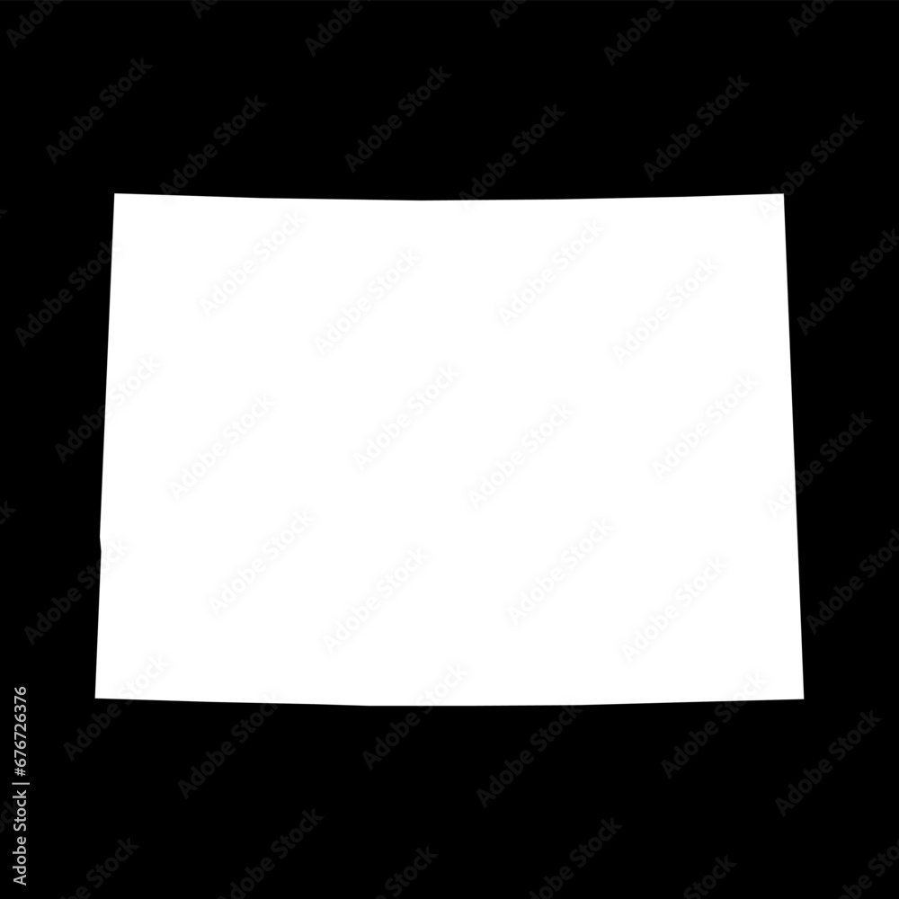 Colorado map shape, united states of america. Flat concept icon symbol ...