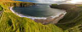 Fototapeta  - Aerial view of the beautiful coast at Malin Beg in County Donegal, Ireland