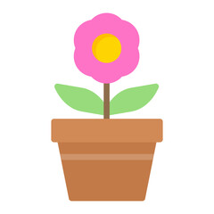 Sticker - Flower Pot Icon