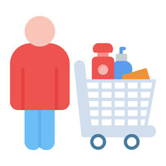 Poster - Shopping Items Icon