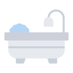 Wall Mural - Bathtub Icon