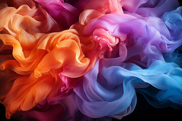 Poster - Beautiful smoke pattern texture background. 