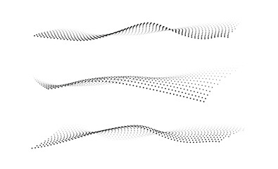 Leinwandbilder - technology abstract background. geometric dotted curve shapes.