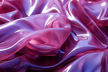 Poster - Beautiful abstract purple Tunnel background of plastic cellophane bag.