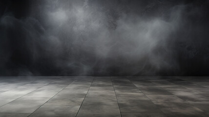 Wall Mural - dark concrete wall and floor background