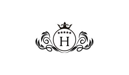 Wall Mural - luxury circle logo h