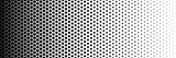 Fototapeta  - Horizontal gradient of black and white hexagon halftone texture vector illustration black and white dot background