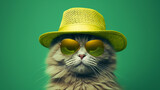 Fototapeta  - fantasy unusual funny animals in sunglasses art colorful portrait
