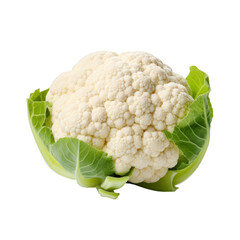 Wall Mural - a cauliflower on a white transparent background