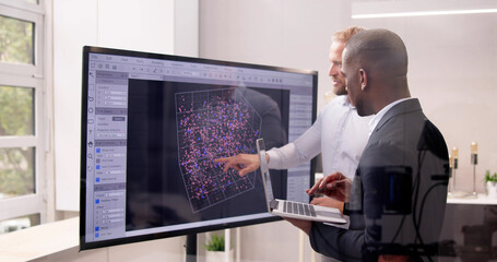 Poster - Big Data Science On Touchscreen Monitor