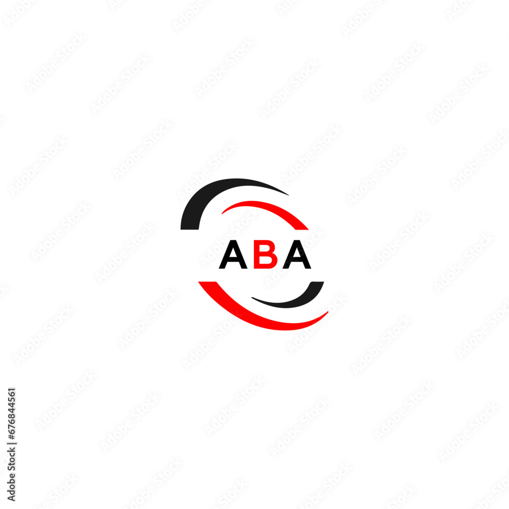 ABA logo. A B A design. White ABA letter. ABA, A B A letter logo design ...
