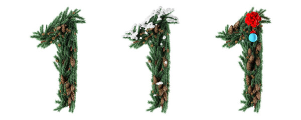 Fototapete - Christmas number one 