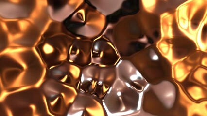 Poster - Abstract glowing background flowing animation