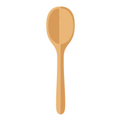 Wall Mural - wood spoon isolated vector