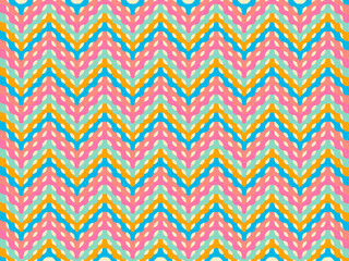 Wall Mural - Modern periodic colorful zigzag background pattern